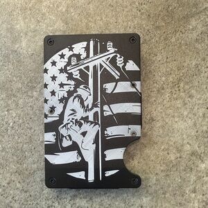 Patriotic Card Holder with Lineman Design